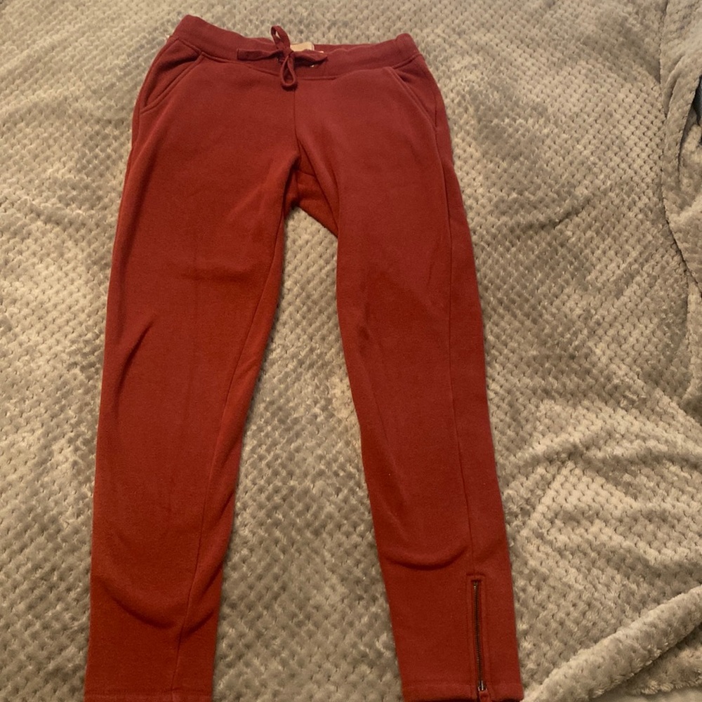 UGG Australia red skinny leg sweatpants joggers size XS